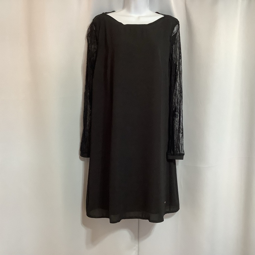 Airoldi Couture Dress Women’s Size 12 Black Lace Sleeve